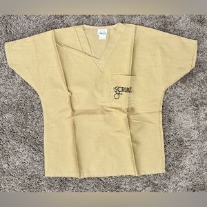 Scrubs Top, Tan, size Small